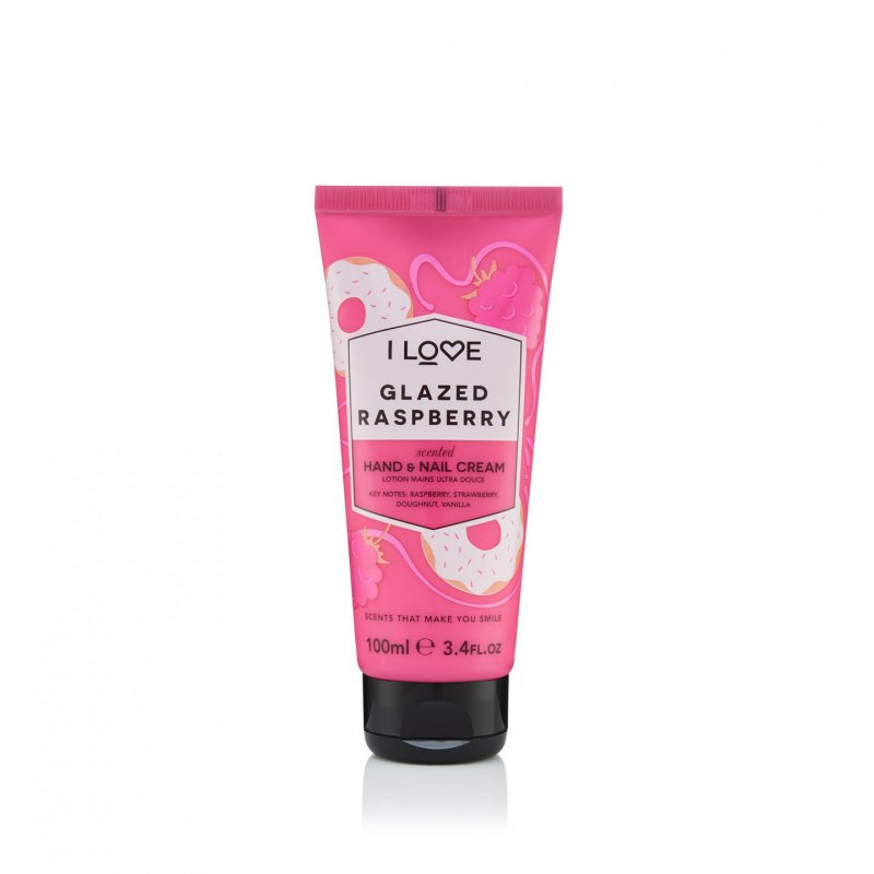 I Love Signature Glazed Raspberry Rejuvenating Hand and Nail Cream with Shea Butter and Organic Coconut Oil 100ml