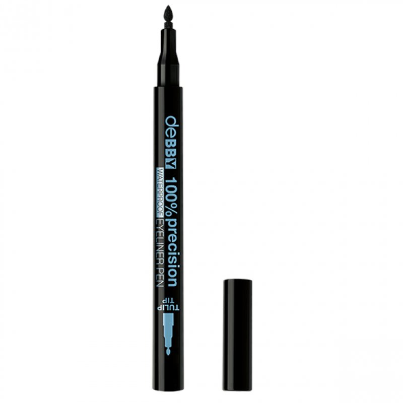 DEBBY Waterproof Black Tulip Eyeliner Pen for Eye Makeup and Cosmetics