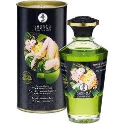 Shunga Aphrodisiac Warming Oil 100ml Green