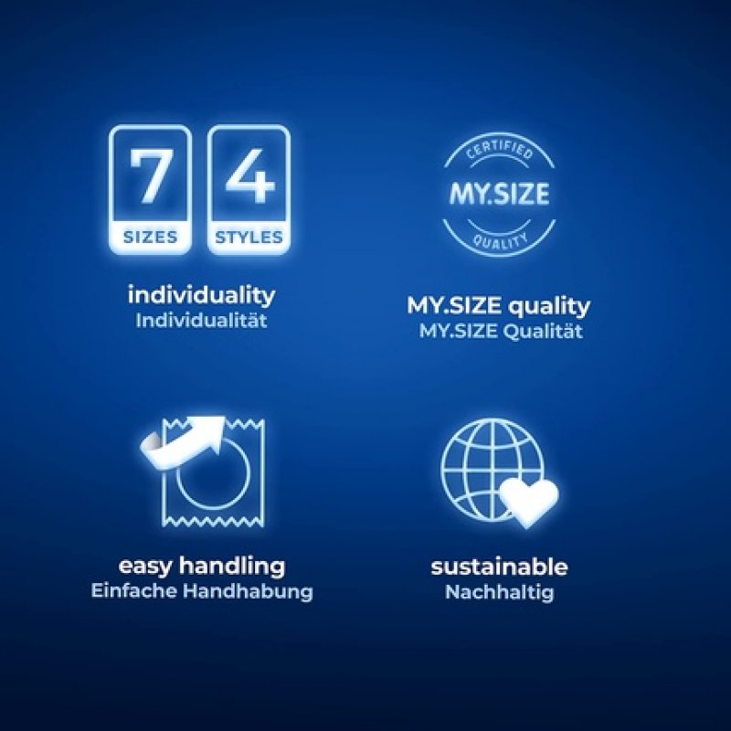My.Size Mix Condoms Size 4 57mm - Pack of 28