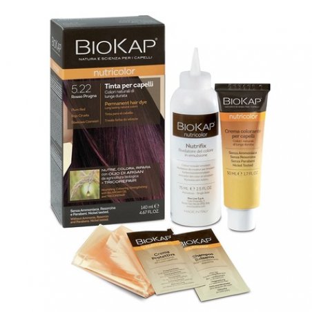 BIOKAP Nutricolor 5.22 Plum Red Hair Color without Ammonia 140ml