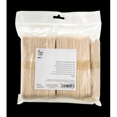 PEGGY SAGE Care Body Disposable Wood Spatula 200 Pack