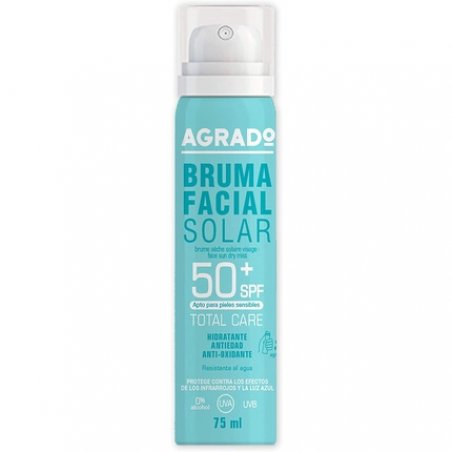 Agrado Face Sunscreen Mist 50 SPF UVA UVB Waterproof 75ml