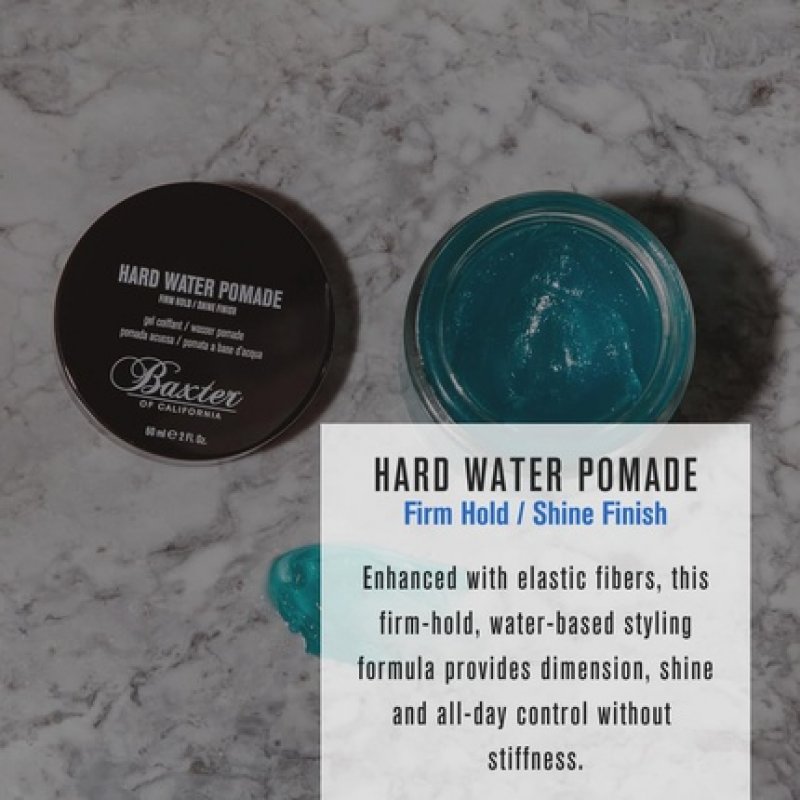 Baxter of California Hard Water Pomade for Men Shine Finish Firm Hold Hair Pomade