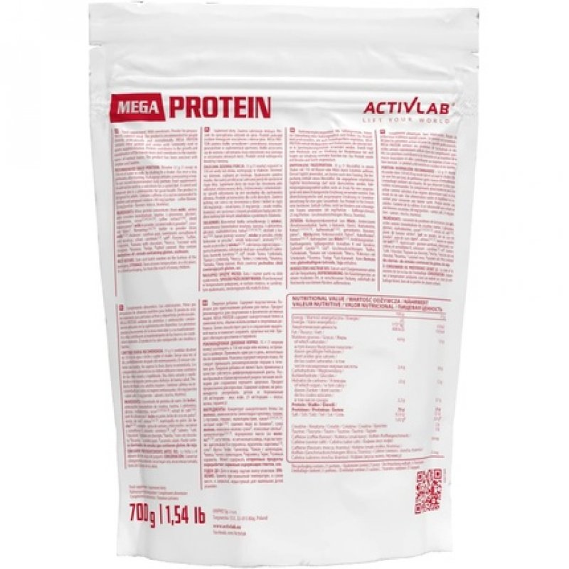 Activlab Mega Whey Protein Concentrate 700g Creatine Monohydrate Taurine Muscle Building with Coconut Milk Muscle
