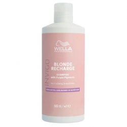 Wella Professionals Invigo Blonde Recharge Shampoo for Highlighted Cool Blonde or Silver Hair 500ml
