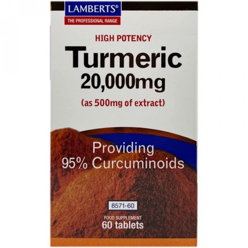 Lamberts High Potency Turmeric 20000mg 60 Tablets