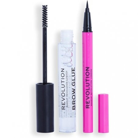 Revolution Eye and Brow Icons Gift Set with Brow Glue and Liquid Liner