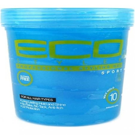 ECO Styler Treated Blue Professional Styling Gel Colour Jar 32oz 907g