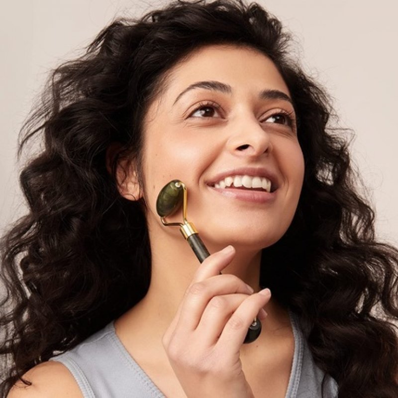 Jade Roller Facial Massager for Anti-Aging and Firming