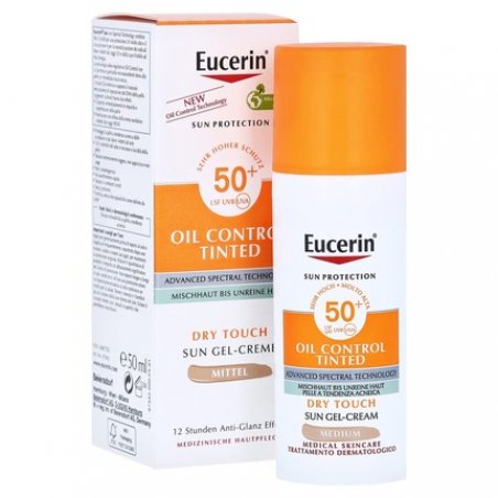 Eucerin Sun Oil Control Tinted Face Gel-Cream SPF50 Medium