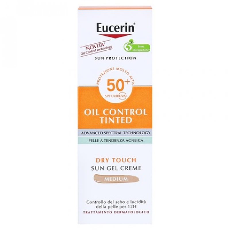 Eucerin Sun Oil Control Tinted Face Gel-Cream SPF50 Medium