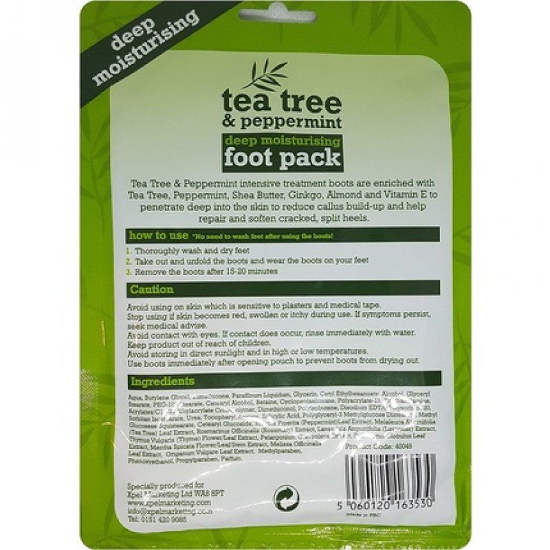 Tea Tree and Peppermint Moisturizing Foot Pack
