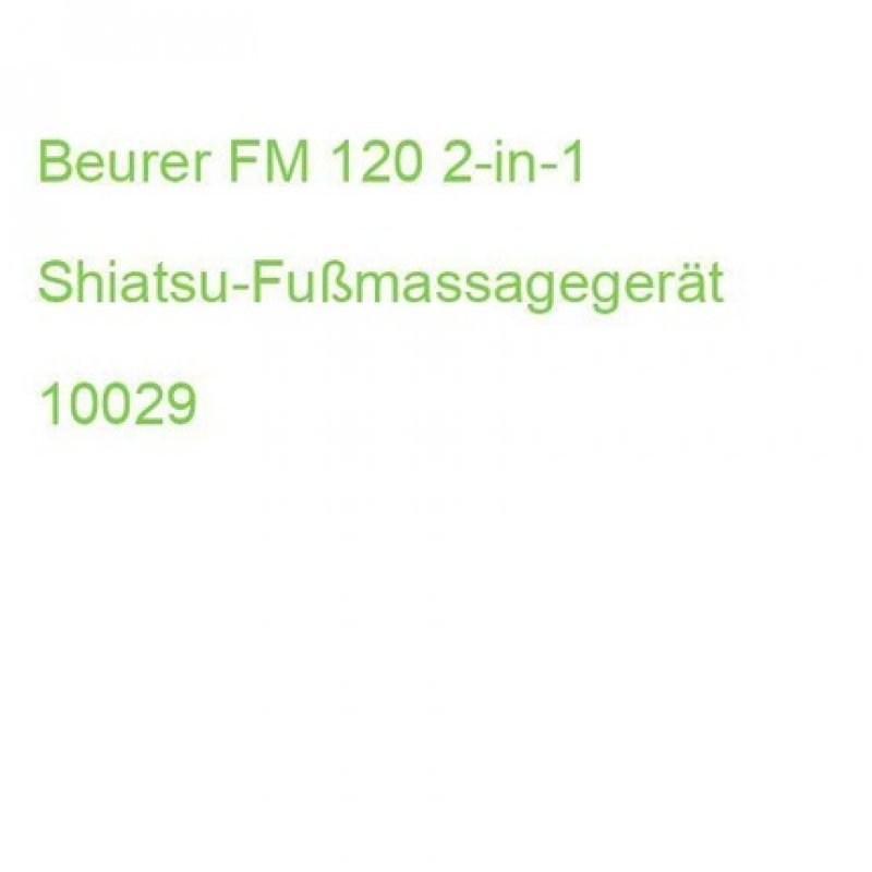 Beurer FM 120 2-in-1 Shiatsu Foot Massager 10029