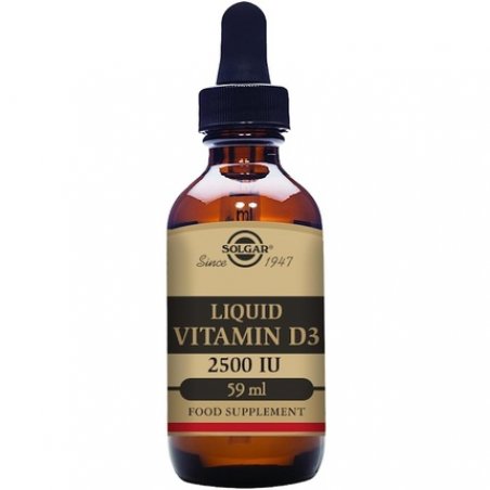 Solgar Liquid Vitamin D3 2500 IU Keeps Bones and Teeth Healthy Supports Immunity Vegetarian