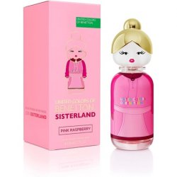 Benetton Sisterland Pink Raspberry Eau de Toilette for Women Long Lasting Fresh Young and Modern Fragrance Floral