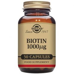 Solgar Biotin 1000mcg Vegetable Capsules 50 Count