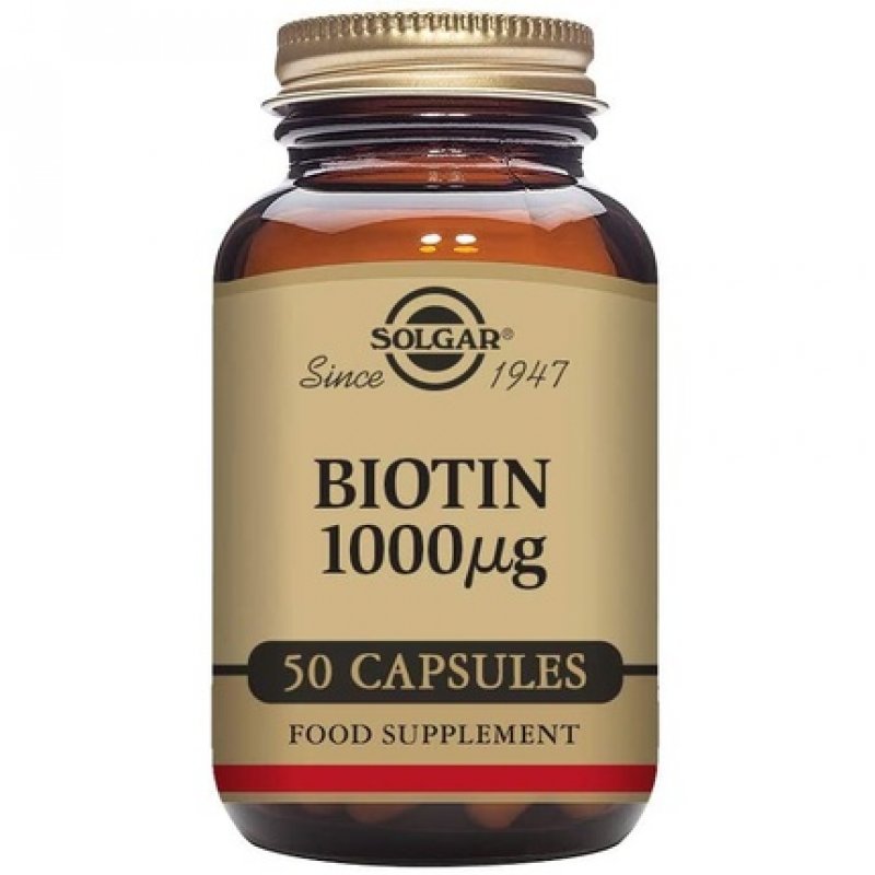 Solgar Biotin 1000mcg Vegetable Capsules 50 Count