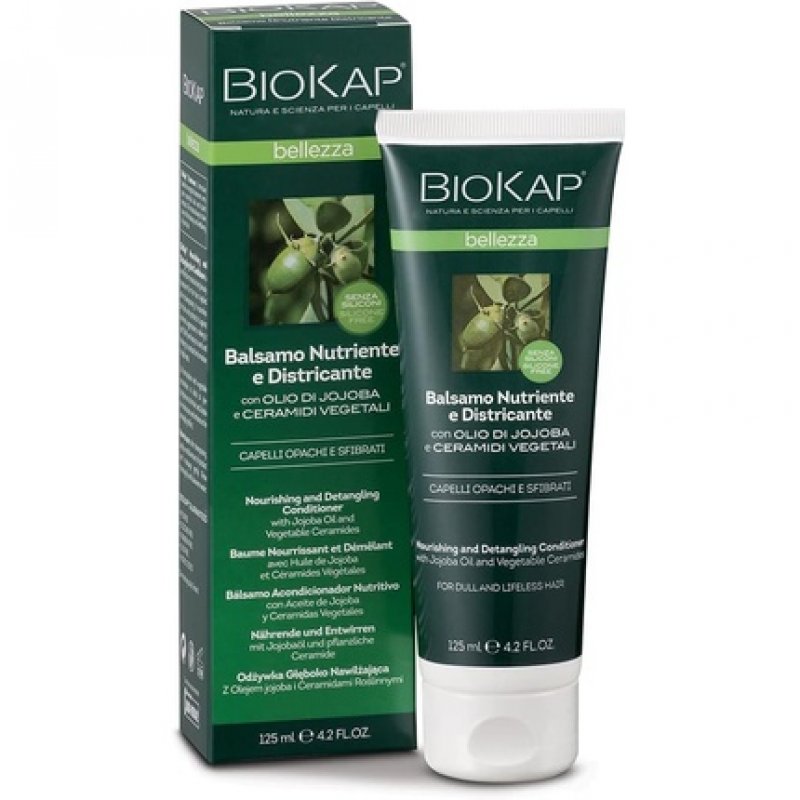 BIOKAP Premium Balsam Conditioner 125ml Jojoba Oil Anti-Frizz Vegetable Ceramides Vegan Silicone Free Paraben Free