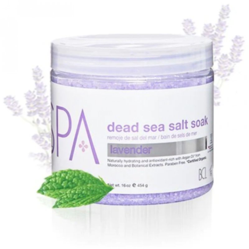 BCL Spa Lavender Mint Dead Sea Salt Soak 16oz