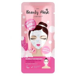 The Beauty Mask Company Crazy Cactus Bubble Mask Cleansing Sheet Mask with Cactus and Water Lily Extracts and