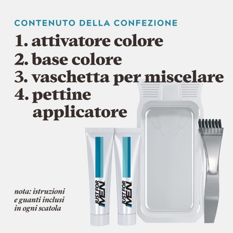 Just For Men Beard and Mustache Color Black 14g