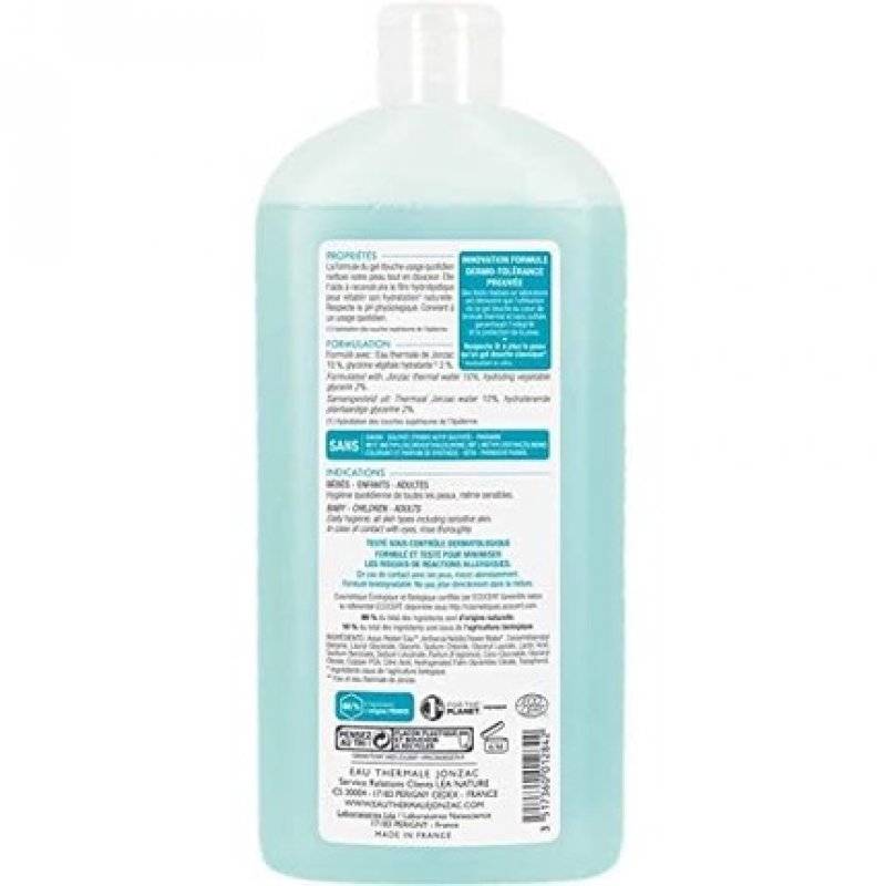 Eau Thermale Jonzac Organic Cosmetic Rehydrate Daily Care Shower Gel 500ml