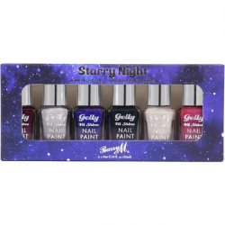 Barry M Nail Paint Gift Set 6 Metallic Gelly Hi Shine Nail Paints Starry Night