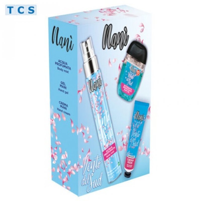 NANÍ VENTO DEL SUD Scented Body Spray, Hand Gel & Hand Cream Gift Set