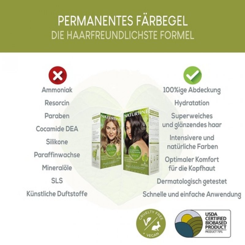 Naturtint Biobased Hair Color Without Ammonia 6.7 Dark Chocolate Blonde 170ml