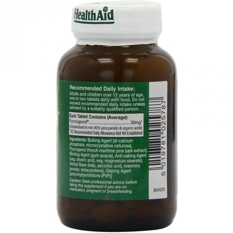 Healthaid Pycnogenol Extract 30mg - 30 Tablets