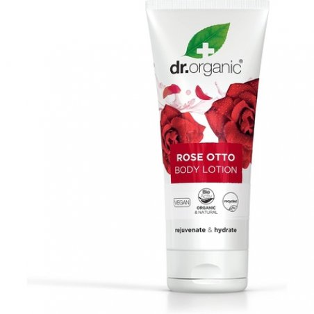 Dr Organic Rose Otto Lotion Moisturising for Mature Skin Men Women Natural Vegan Cruelty-Free Paraben & SLS-Free