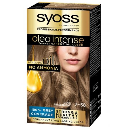 Syoss Oleo Intense Permanent Hair Color 7-58 Sand Blonde