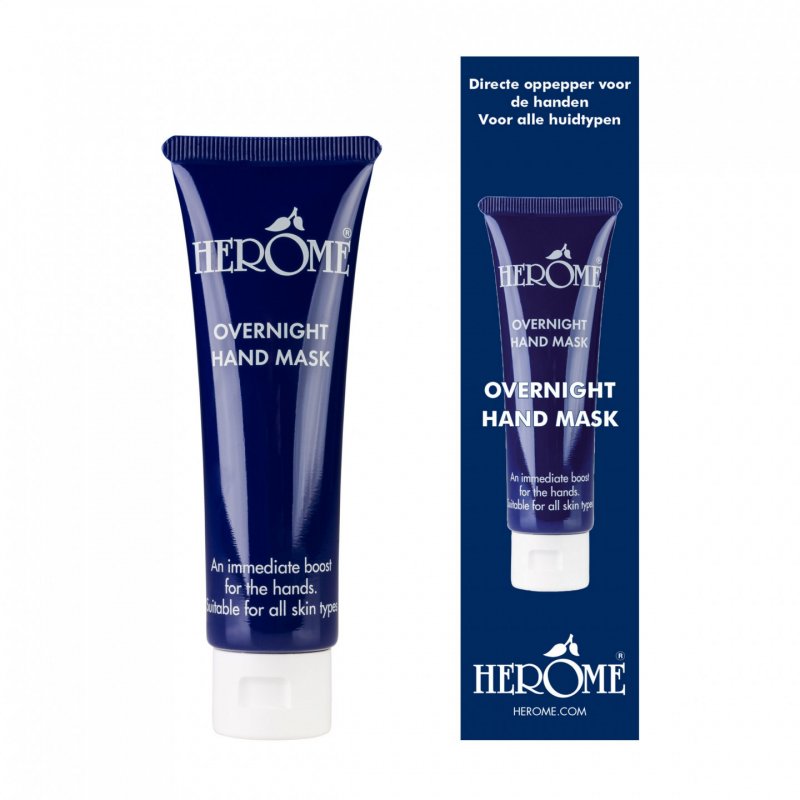 Herome Overnight Hand Mask Restores Chapped Cracked Hands Gel Formula 40ml