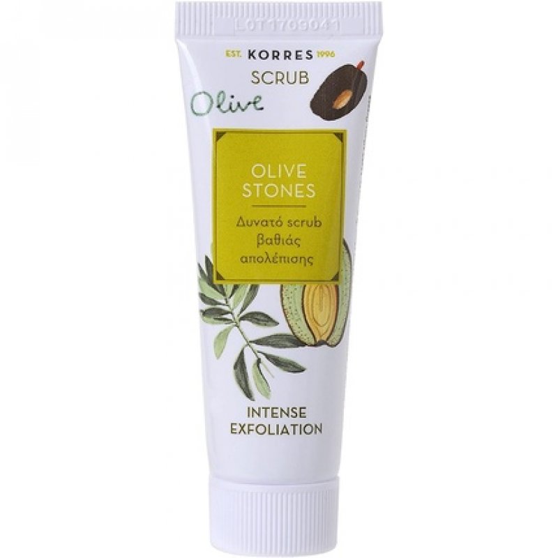 Korres Natural Olive Stones Scrub 18ml, Vegan