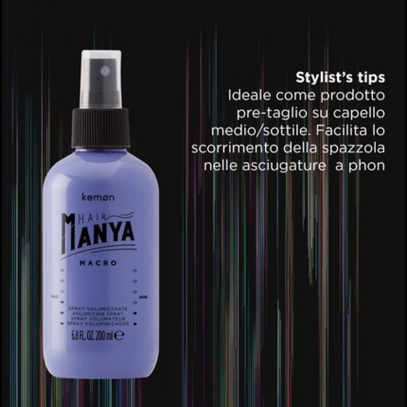Kemon Hair Manya Macro Volumizing Spray for Fine to Medium Hair 200ml