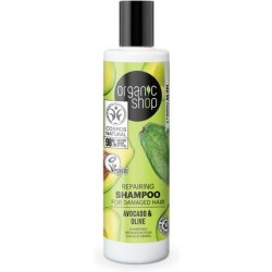 Organic Shop Repairing Shampoo for Damaged Hair Avocado and Olive 280ml