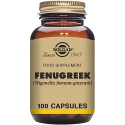 Solgar Fenugreek Vegetable Capsules 100 Pack - Aids Digestion and Soothes Stomach - Suitable for Daily Use - Vegan and