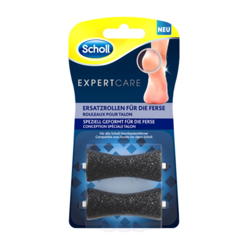 Scholl Expert Care Replacement Rollers for Heels with Diamond Particles