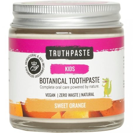 TRUTHPASTE Kid's Children's Natural Zero Waste Toothpaste Sweet Orange 100ml