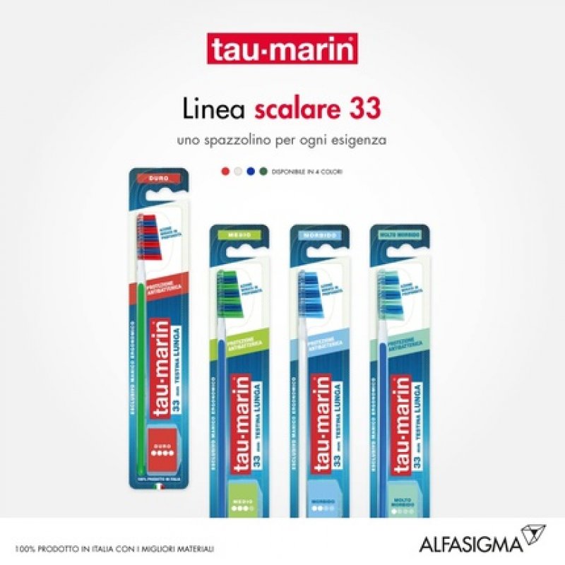 Tau-marin Scalare 33 Toothbrush Hard Bristles with Antibacterial