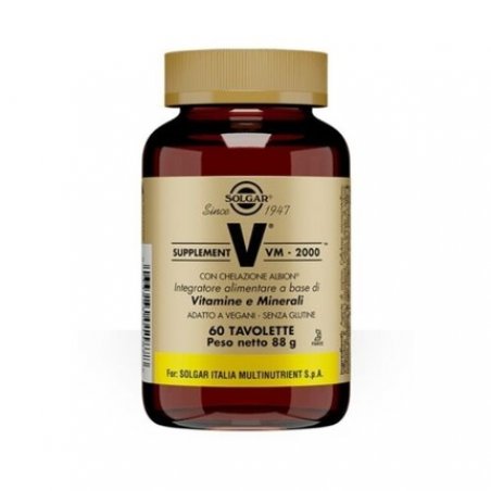 Solgar VM-2000 Vitamin and Mineral Supplement 60 Tablets