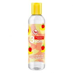 ID 3Some 3-In-1 Lubricant Strawberry Banana 4oz Personal Intimate Lube