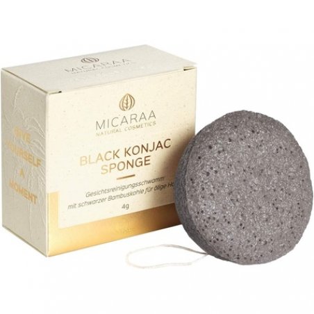 MICARAA Black Konjac Sponge