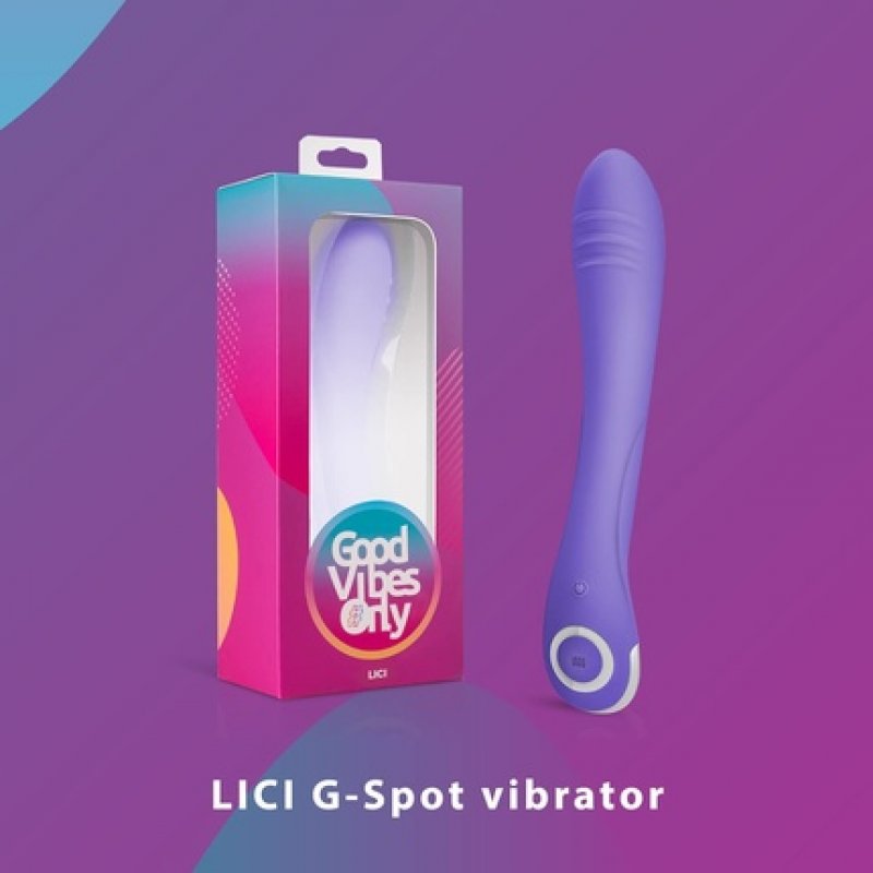 Good Vibes Only G-Spot Vibrator Lici with 10 Vibration Settings Waterproof Rechargeable Purple
