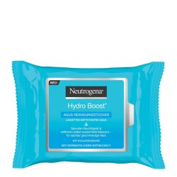 Neutrogena Hydro Boost Aqua Cleansing Wipes with Neutrogena Cleansing Technology, Hyaluronic Acid, and Moisturizer 25