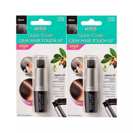 KISS Quick Cover Gray Hair Root Touch Up Stick Black