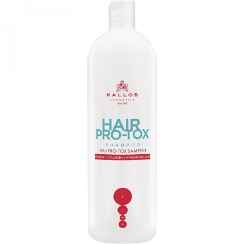 Kallos KJMN Hair Pro-tox Shampoo with Keratin, Collagen, and Hyaluronic Acid 500ml