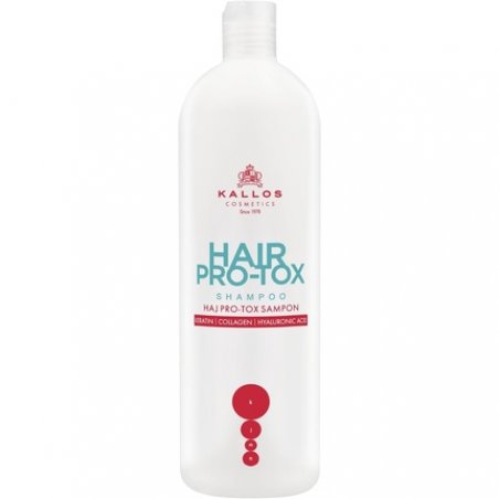 Kallos KJMN Hair Pro-tox Shampoo with Keratin, Collagen, and Hyaluronic Acid 500ml