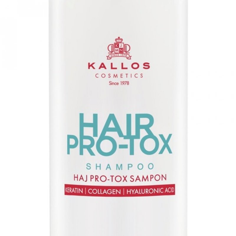 Kallos KJMN Hair Pro-tox Shampoo with Keratin, Collagen, and Hyaluronic Acid 500ml